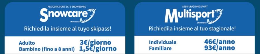 Tarriffe Ski Pass - Stagione invernale 2023/2024