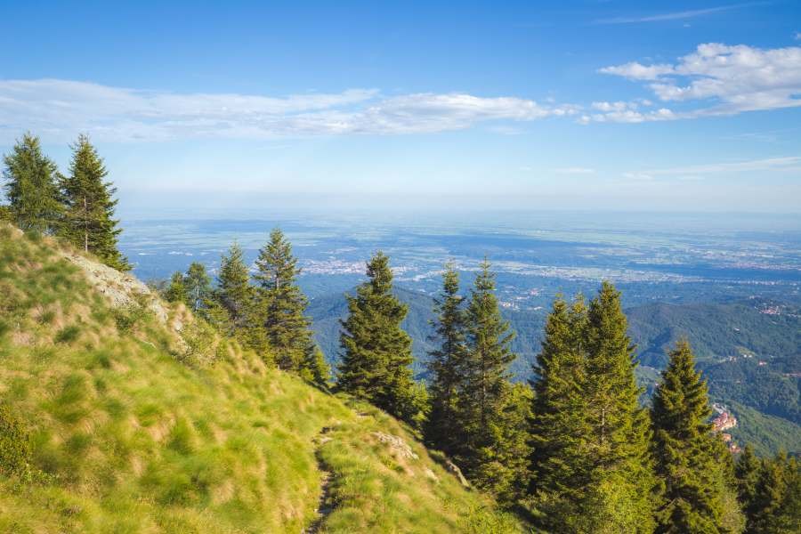 Oasi Zegna - veduta panoramica sulla pianura