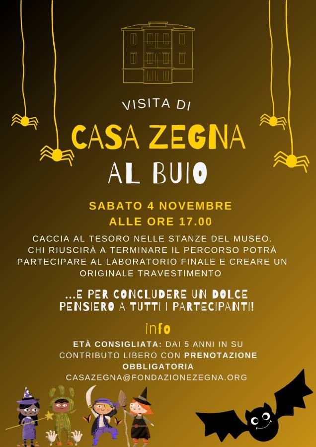 Locandina Halloween a Casa Zegna
