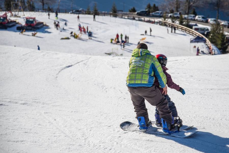 Snowboard sulle Piste di Bielmonte