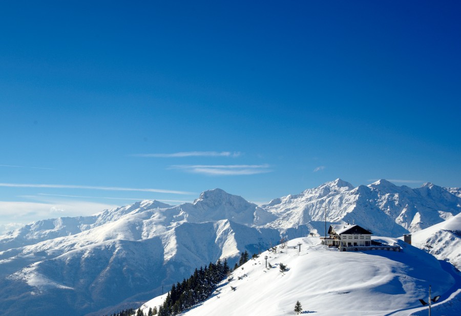 Il rifugio Monte Marca (1.615 metri di altitudine)